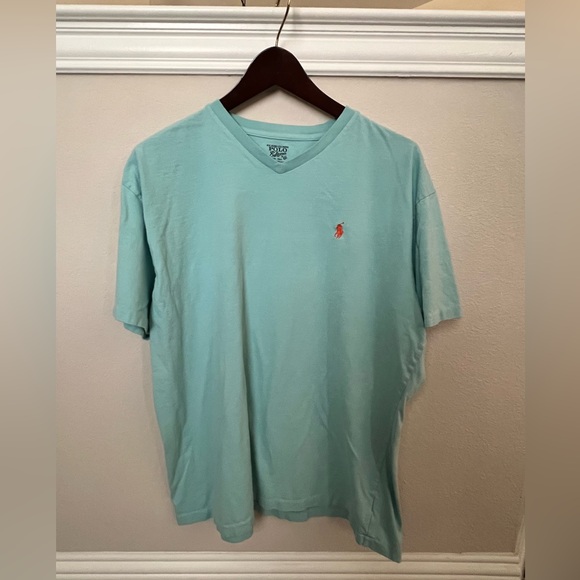 Polo Mens Aqua Classic Fit 100% Cotton Large T-Shirt - Picture 1 of 2